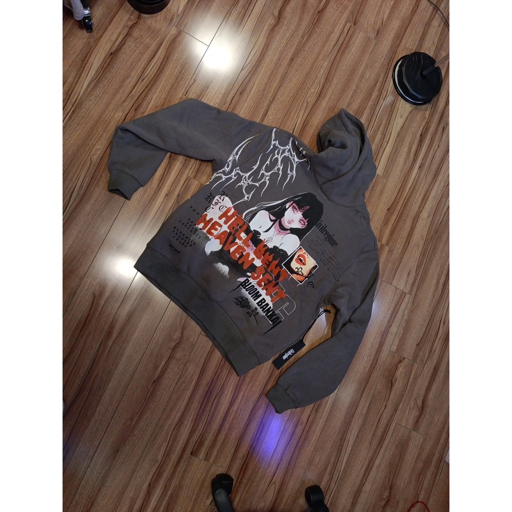 Civil Regime Bloom Bankai Temptress Chaos Hoodie In Gray Size L Goth Gothic NWT